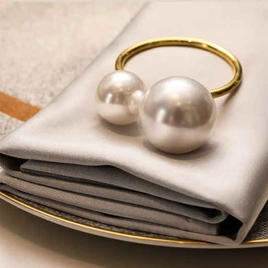 Pearl Elegance Napkin Rings